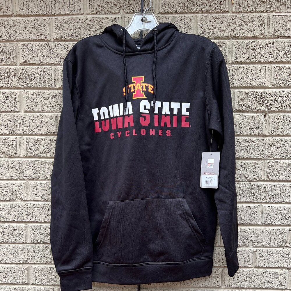 Colosseum Iowa State Cyclones Pullover Hoodie - Black NWT Small